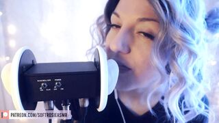 SFW ASMR - Intense Girlfriend Ear Licking - PASTEL ROSIE Non Nude Tingly Ear Eating - Tongue Fetish