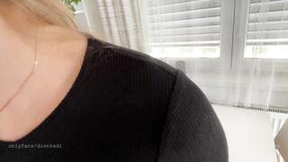 Fucked a blonde cum on pussy 4k