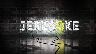 JERKAOKE - Sexy Blonde Babe Comes Out Of Your TV To Satisfy All Your Desires.