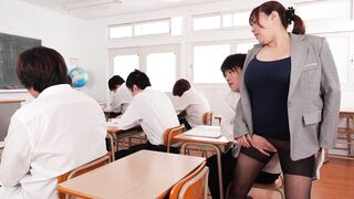 Married Teacher Reiko Iwai Gets 10 Times More Wet In A Climax Class Where She Can't Speak