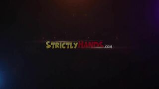 StrictlyHands - Blue-eyed babe Baylee grips dick and swallows