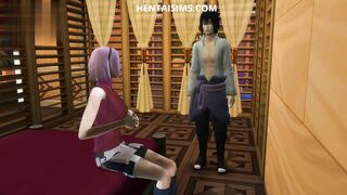 Sakura and Sasuke was fucking hard when Itachi and Madara take advantage and GANGBANGED Sakura.