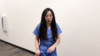 Creepy Doctor Convinces Young Asian Medical Intern to Fuck to Get Ahead