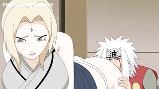 Hentai - Naruto Tsunade Anime Porn Parody Big Booty Milf with Big Tits Gets Fucked by Jiraiya