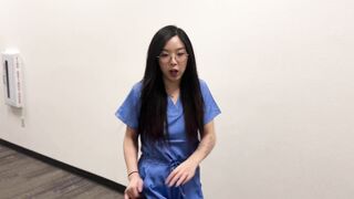 Creepy Doctor Convinces Young Asian Medical Intern to Fuck to Get Ahead