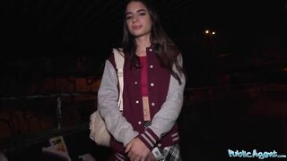 Public Agent French brunette babe fucked in a public place