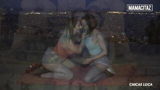 Wild Lesbians Betty And Yuno Use A Double Dildo To Fulfil Their Pleasures Outdoors - MAMACITAZ