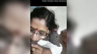 Desi aunty dick sucking