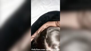 19 YO First MFM Threesome (Huge Double Facial)