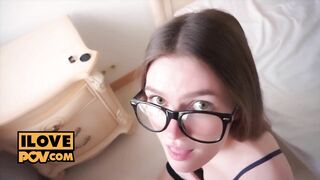 POV - Banging your smart sexy spex slut GF Mirari Hub