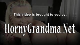 Granny whore titty fucks and rides