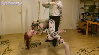 Girl in chicken wing (Tenshi harness) suspension