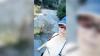 Danger!! Milf sneaking around Government Private Property bouncing tits!! part 5