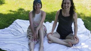 Ersties - Hot Babes Play Outdoors Together