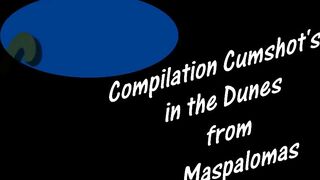 CoraBitch public outdoor Cumshots Compilation in the Dunes of Maspalomas