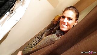 German Public Scandal FFM 3Some in Changing Room with two Dirty Girls