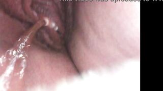 Delicious pee in extreme close up ready to enjoy - Video like this in my paid version