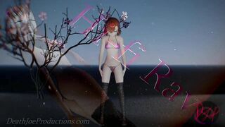 MMD R18 4k Misaka Mikoto bikini & stockings - hi fi raver - 1029