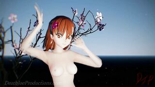 MMD R18 4k Misaka Mikoto bikini & stockings - hi fi raver - 1029