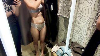 Choosing new sexy outfits in the fitting room for my future videos (part 2)