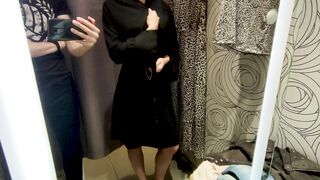 Choosing new sexy outfits in the fitting room for my future videos (part 2)