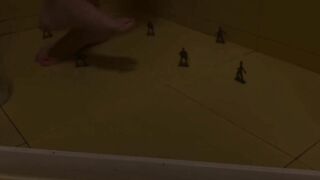 Big Feet Giantess Crushing Army Of Tinies In The Shower