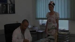 Awesome sexy nurse secretly films an amateur fuck with her doctor