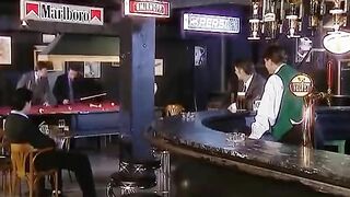 A stunning babe from Germany gets her asshole pounded at the bar