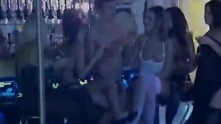 An outstanding German chicks and multiple hard cocks having fun at the bar