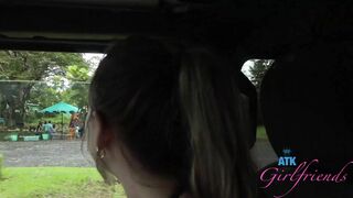 Vacation with a pornstar! Summer Vixen in Hawaii on the road and sucking cock in public