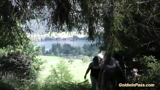 german outdoor orgy with bbw girls