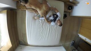 Sex tape from mirror above bed - amateur couples love that!