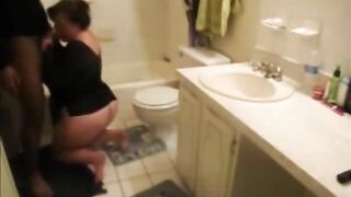 wife gets bbc creampie while husband waits in next room