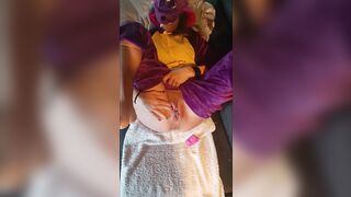 She is SPYRO and gives BIRTH and prolapses her big pussy