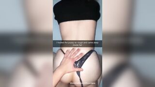 Girlfriend sends videos while cheating Snapchat Cuckold