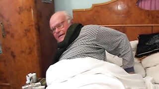 Beautiful caregiver Sarah Star fucked by cunning old grandpa Mireck