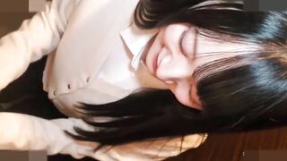 Uncensored. She is a Japanese beauty with beautiful big breasts and black hair. She gives blowjobs, cumshots in her mouth, and c