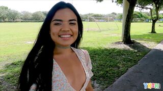 YNGR - Big Booty Latina Summer Col Tries A BBC For The First Time