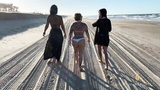 That walk naked with my friends on the beach, the boys very excited to see us naked sunbathing. www.cassianacosta.com