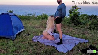 Risky Sex Real Amateur Couple Fucking in Camp - Sexdoll 520