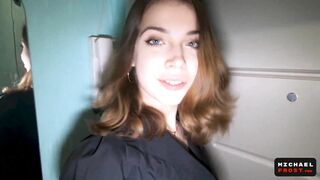 Russian Prostitute Teen With Natural Tits Will Do Anything You Want - Cum on Boobs - MichaelFrost and MihaNika69 - POV