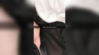 Teen (18+) cheats on her boyfriend with a German OnlyFans subscriber on Snapchat after school