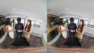 VR BANGERS Interracial FFM Threesome With Two Hot Easter Bunnies - Intense Female Orgasm VR Porn