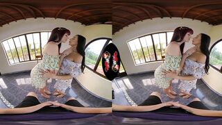 VRLatina - Sexy Hot Latinas Passionate Threesome In VR