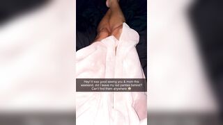 Sexting my stepdad on Snapchat - I squirt in my panties, leave them in public and he jerks over them