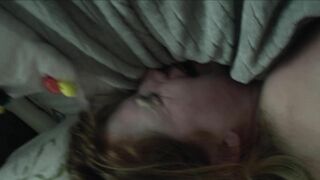 POV ama moaning redhead girl next door cums while fucked in her tight pussy