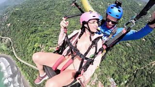 Wet and Messy Extreme SQUIRTING while PARAGLIDING 2 in Costa Rica