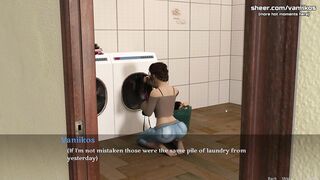 A Step Mother's Love | Big Ass MILF In Glasses With A Perfect Body Gets Creampied In The Laundry Room By A Young Cock | Hottest highlights | Part #10