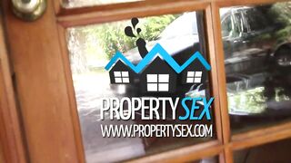 PropertySex - Cute real estate agent makes dirty POV sex video with client