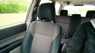 Crazy Sexy Blonde Plays With New Sex Toys In Taxi During Ride - Honey Play Box